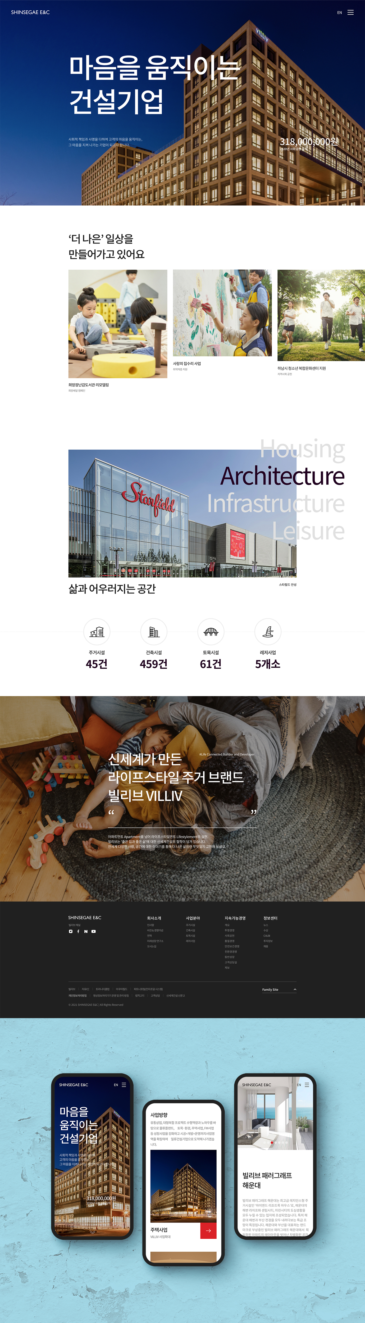 신세계건설 웹사이트 구축